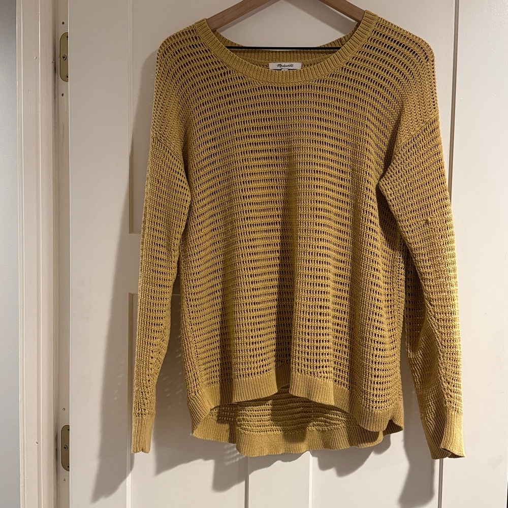 Madewell Mustard Knit Sweater